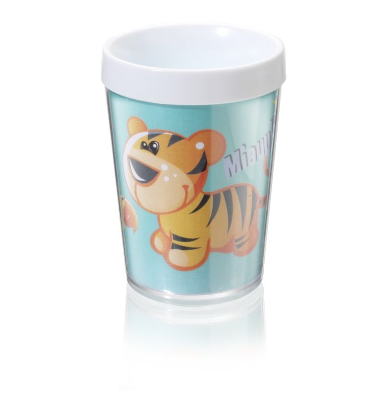 Vaso térmico 200 cm³, blanco, impresion impr. full color
