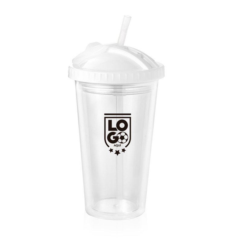 Vaso térmico planet 500 cm³,tapa blanco pleno.