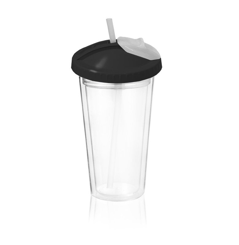 Vaso térmico planet 500 cm³,tapa negro.