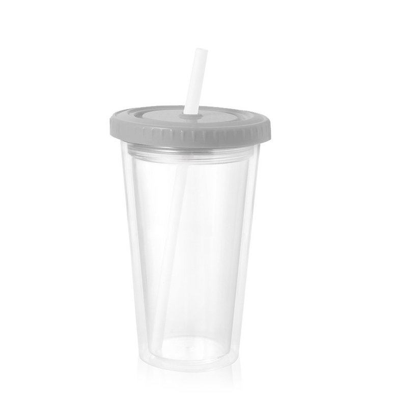 Vaso térmico star 500 cm³, tapa gris claro.