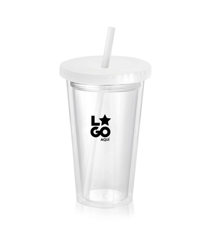 Vaso térmico star poli 500 cm³, tapa cristal.