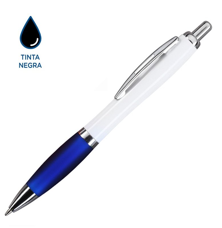 Bolígrafo Bremen white, azul - imagen 2