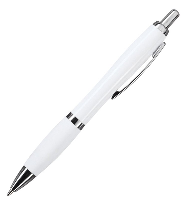 Bolígrafo Bremen white, blanco - imagen 2