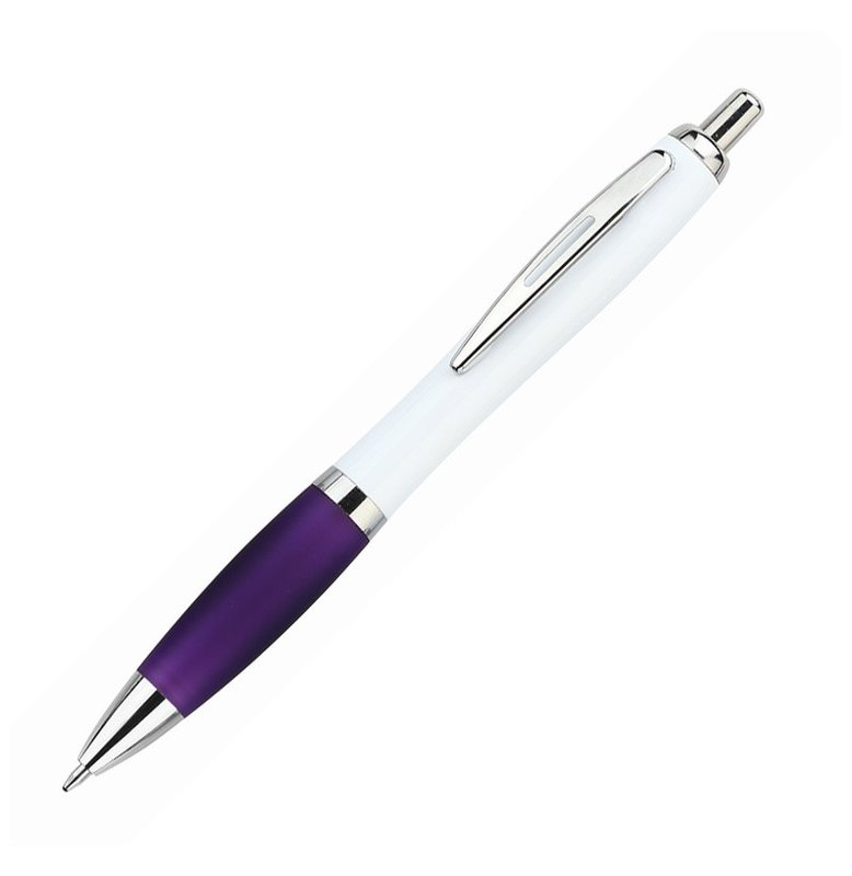 Bolígrafo Bremen white, violeta - imagen 2