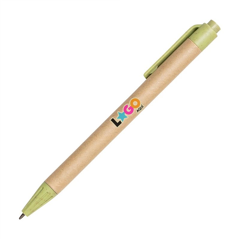 Bolígrafo Eco Friendly, verde claro - imagen 3