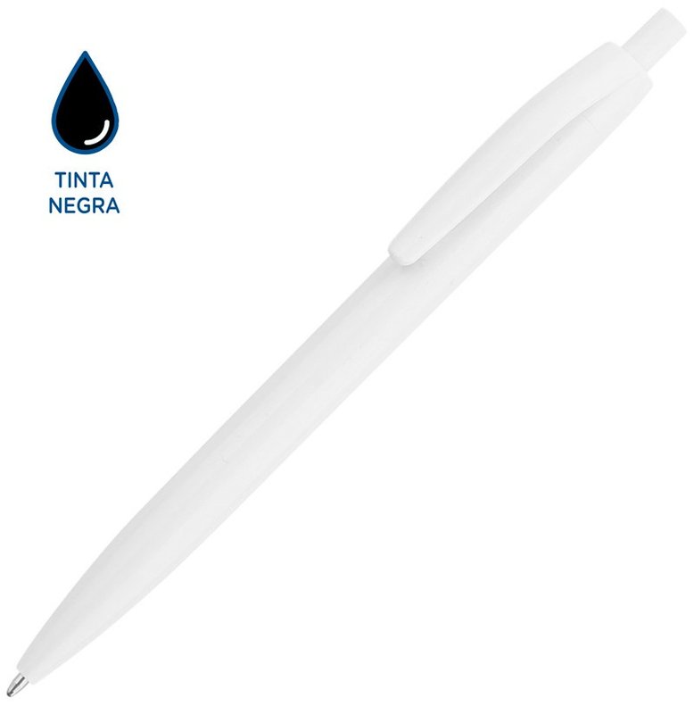 Bolígrafo Lolipop blanco, tinta negra - imagen 2
