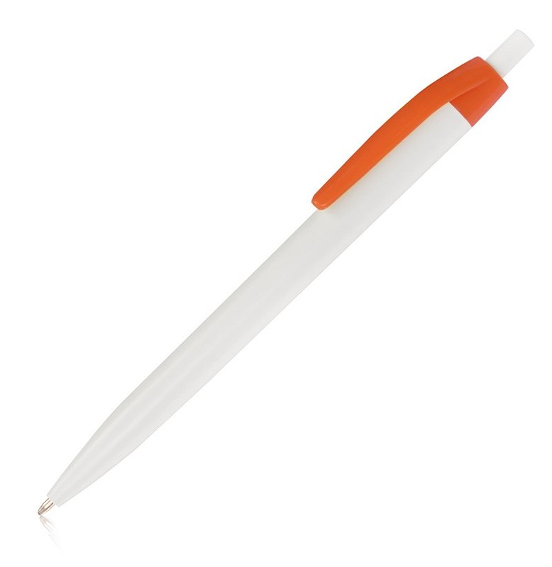 Bolígrafo Lolipop mix, blanco clip naranja - imagen 2