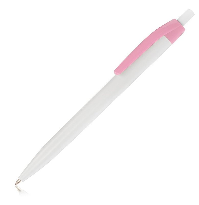 Bolígrafo Lolipop mix, blanco clip rosa pastel - imagen 2