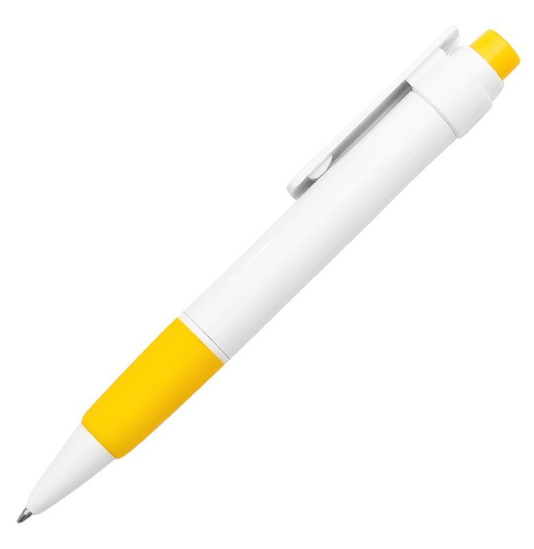 Bolígrafo Niza, blanco det. Amarillo - imagen 3