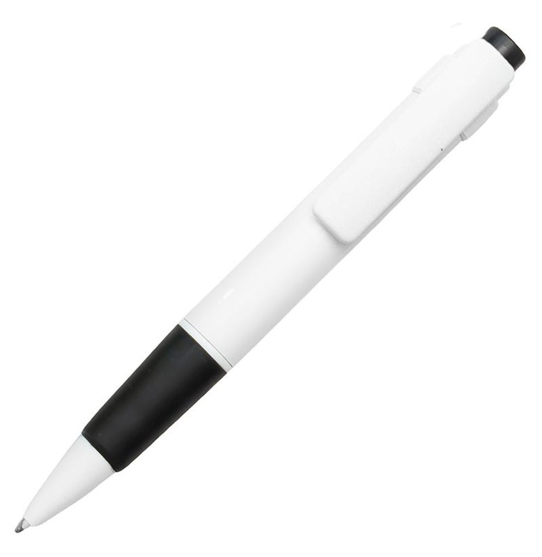 Bolígrafo Niza, blanco detalle Negro - imagen 2