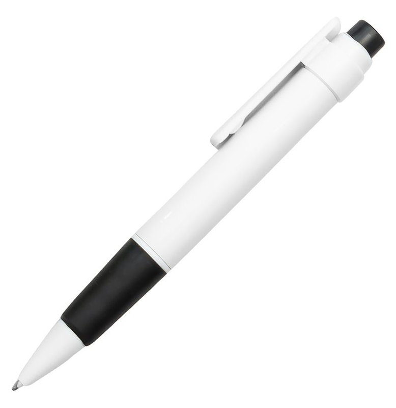 Bolígrafo Niza, blanco detalle Negro - imagen 3