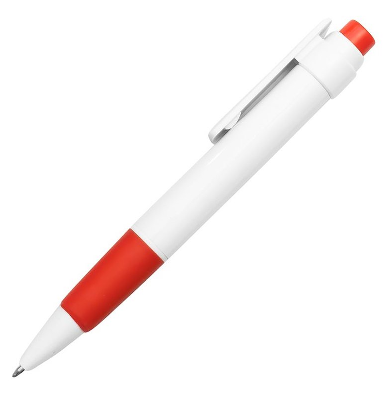 Bolígrafo Niza, blanco detalle Rojo - imagen 2