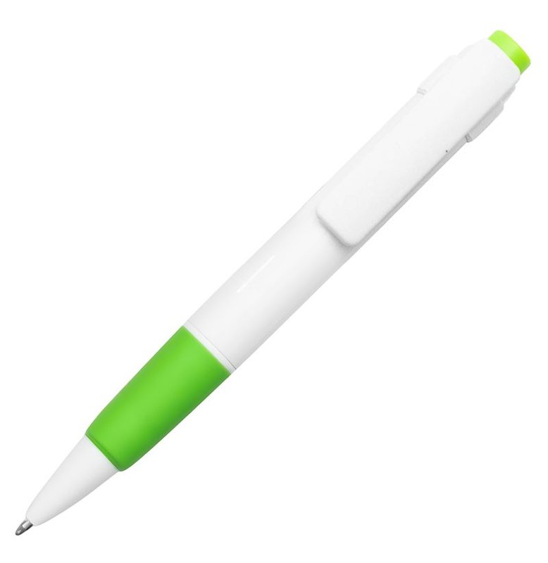 Bolígrafo Niza, blanco detalle verde claro - imagen 2