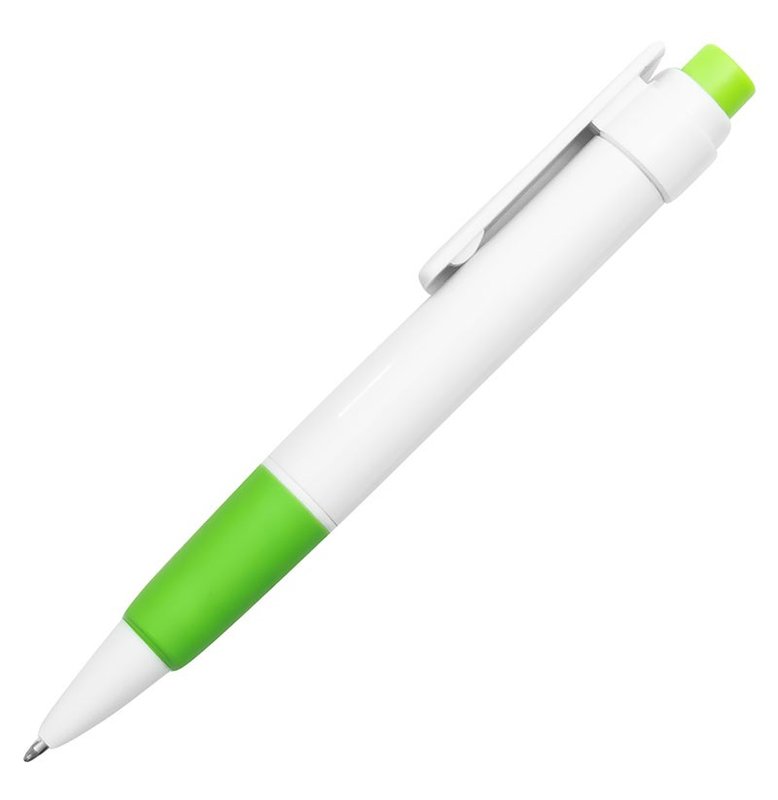 Bolígrafo Niza, blanco detalle verde claro - imagen 3