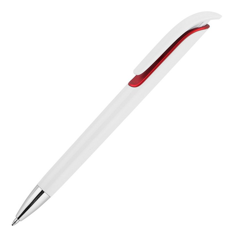 Bolígrafo Panamá, blanco detalle Rojo - imagen 2