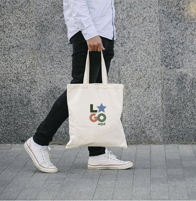 Bolsa Bondi 38x42 cm, 100% algodón, crudo - imagen 2