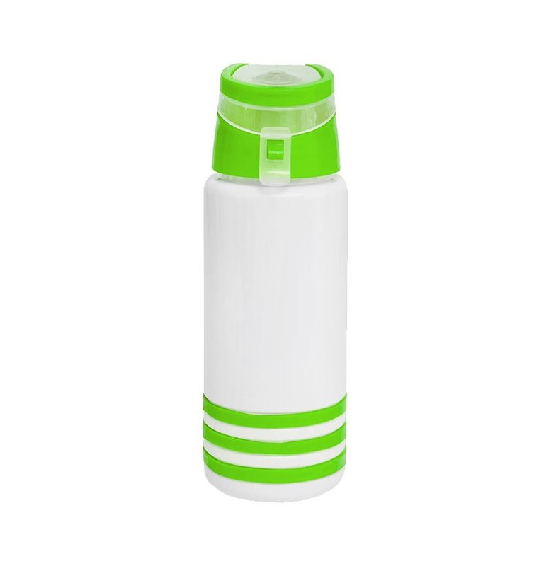 Botella color grip 850 cm³,blanco tapa verde - imagen 2
