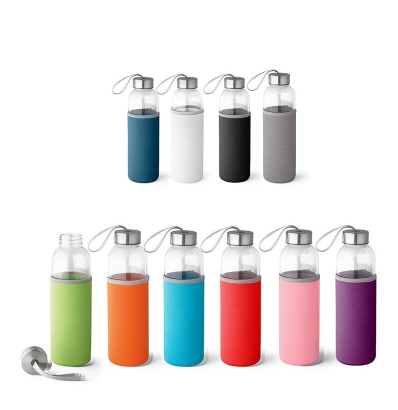 Botella raise 520 ml, con funda, negro - imagen 3