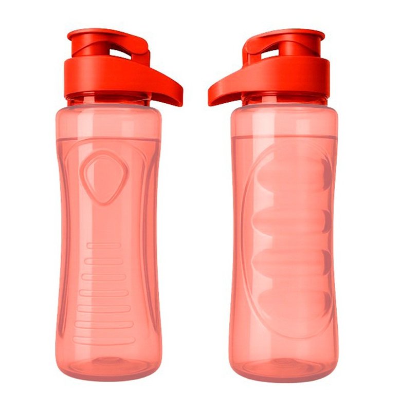 Botella sport Dakar, 750ml, tapa flip,  rojo - imagen 2