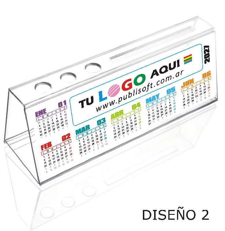 Carpa cristal, con porta lápiz - imagen 2