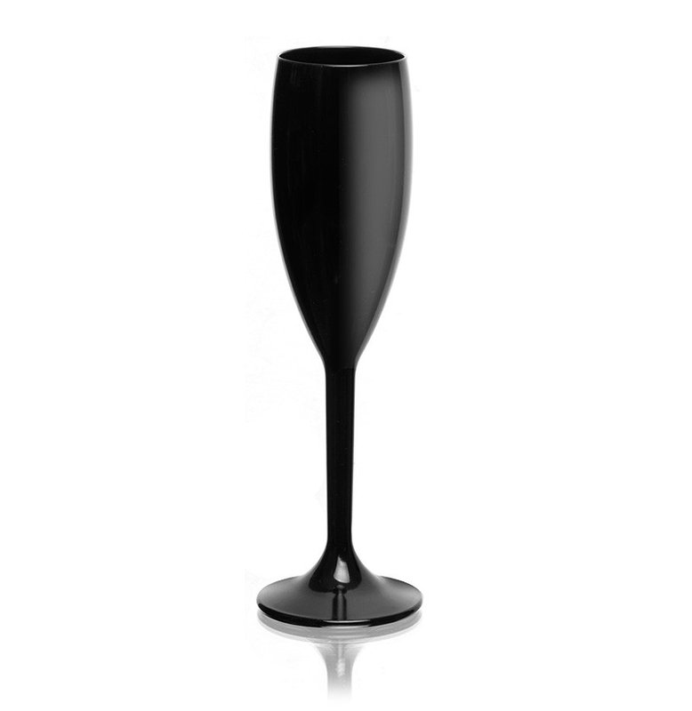 Copa flauta para espumante boliche 160 cm³, negro - imagen 2