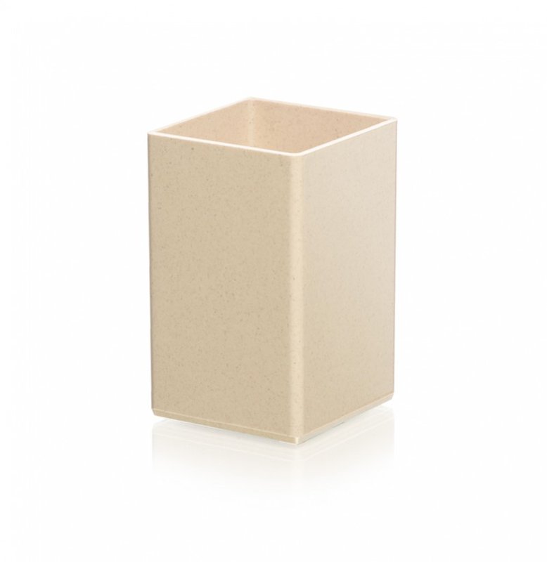 Cubo, con y sin calendario, porta lápiz eco beige - imagen 2