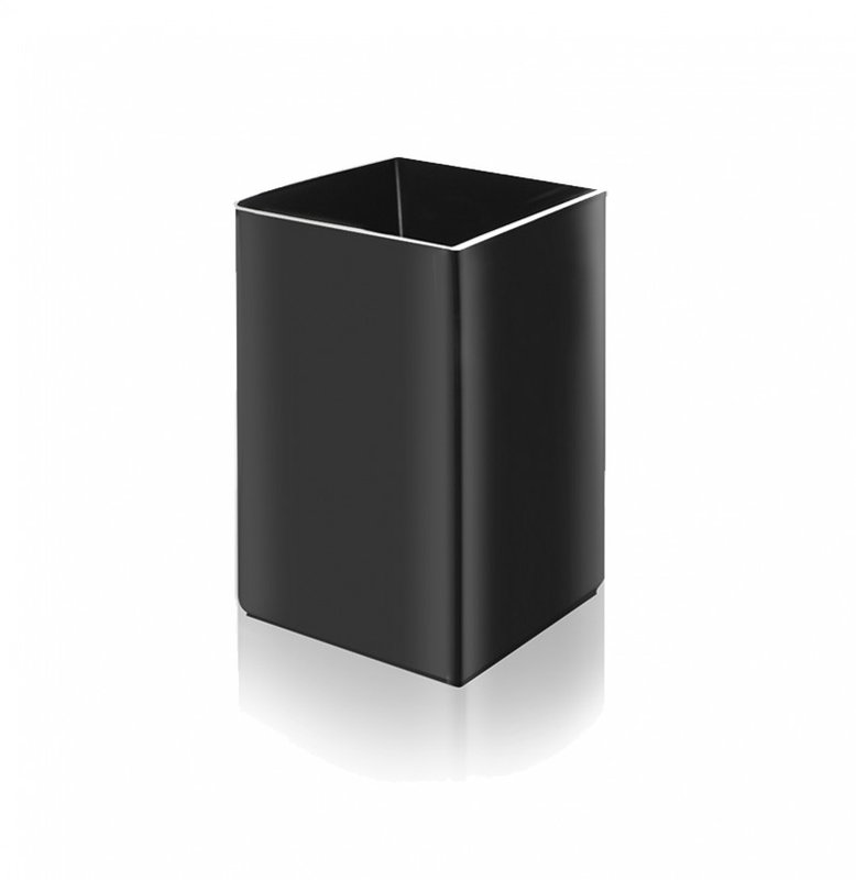 Cubo, con y sin calendario, porta lápiz, negro - imagen 2