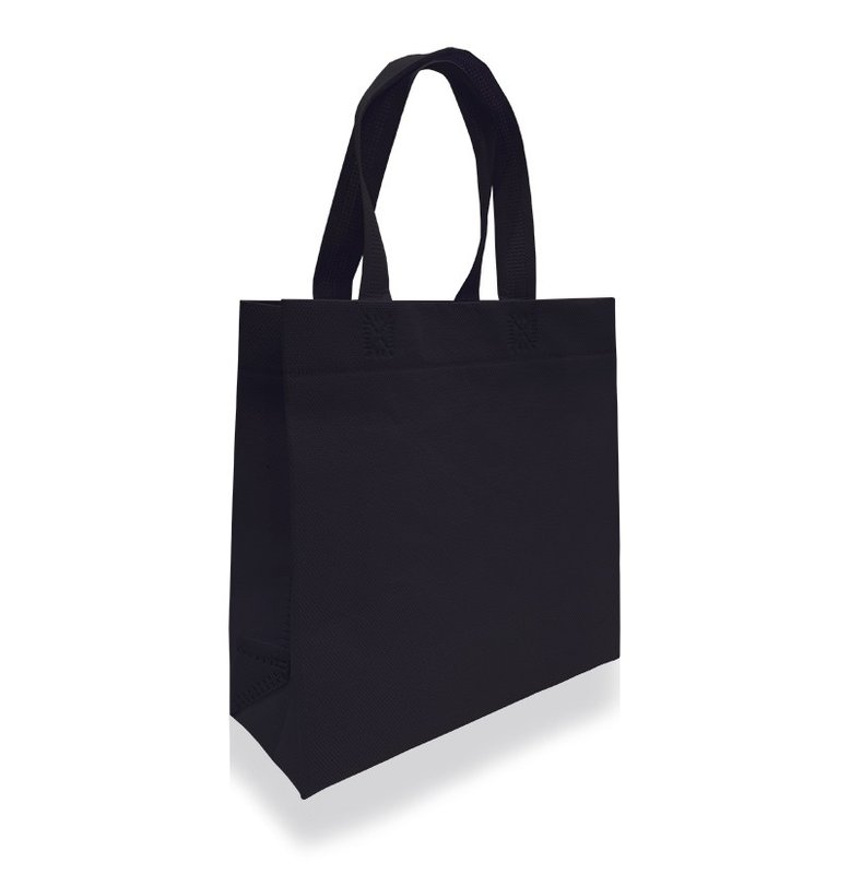 Eco bolsa, 25x25x9x9 cm, con manijas, negro - imagen 3
