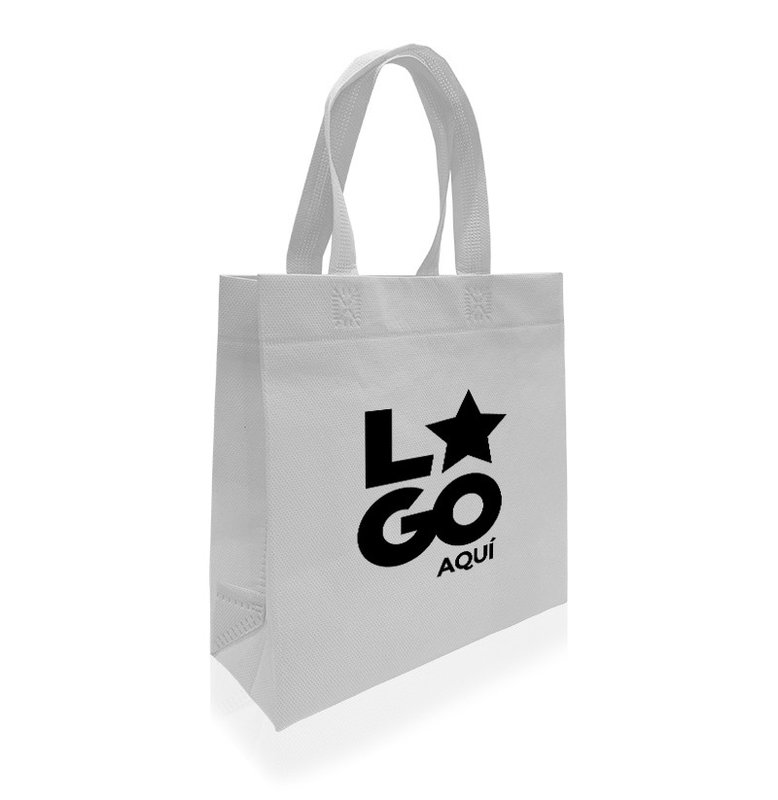 Eco bolsa, 25x25x9x9 cm, con manijas, negro - imagen 4