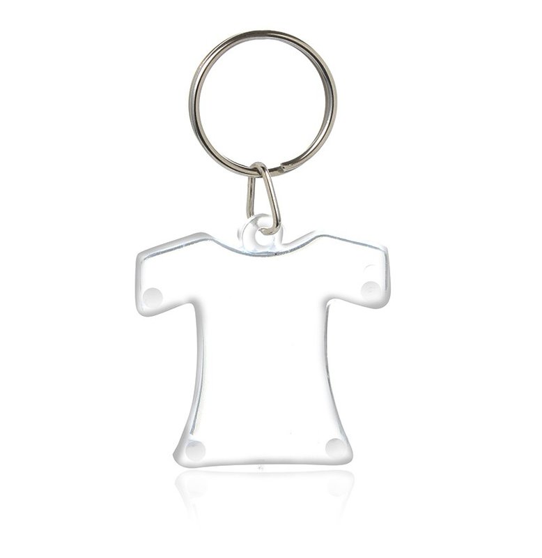 Llavero camiseta, con aro y triángulo. - imagen 2