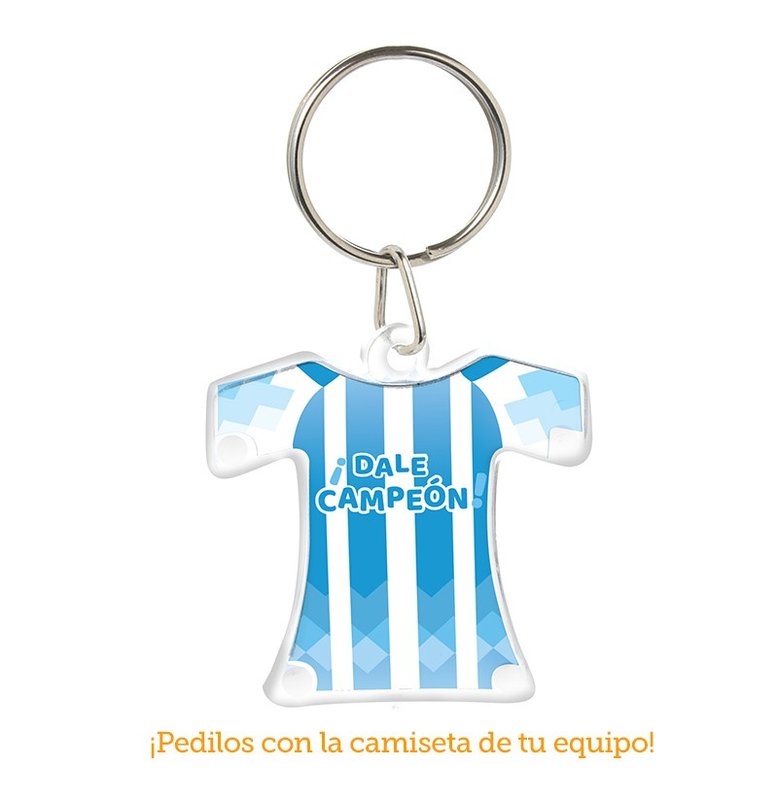 Llavero camiseta, con aro y triángulo. - imagen 3