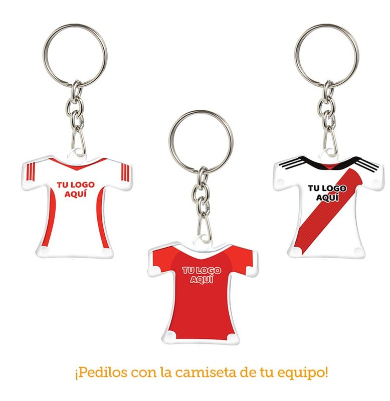 Llavero camiseta, con cadena forcet corta. - imagen 2