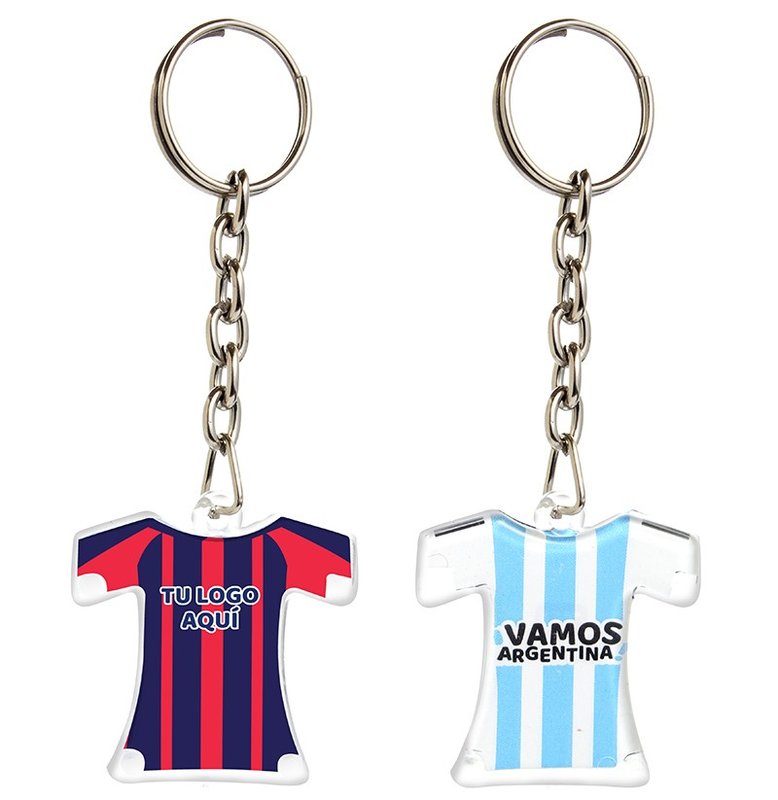 Llavero camiseta, con cadena forcet larga. - imagen 2