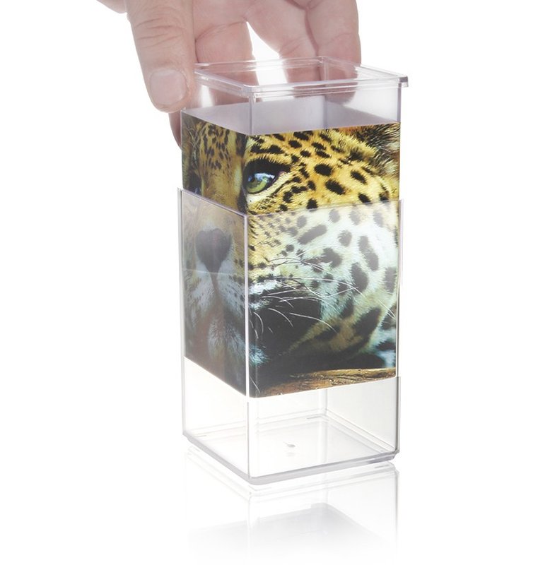 Porta lápiz doble para foto, con y sin calendario, cristal - imagen 2