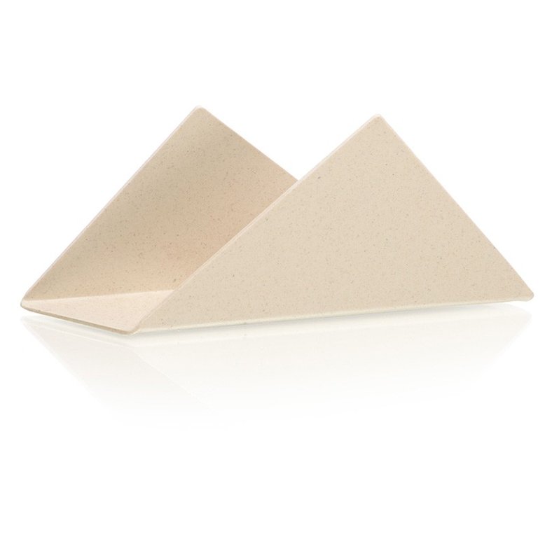 Servilletero triangular, eco beige - imagen 2