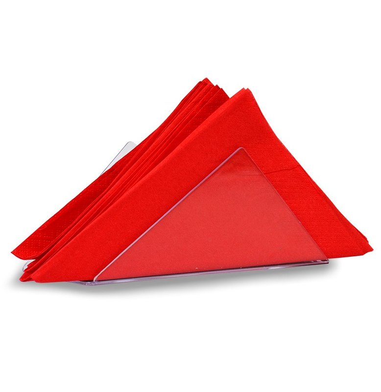 Servilletero triangular, transparente - imagen 2