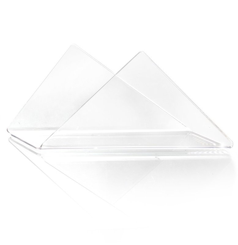 Servilletero triangular, transparente - imagen 3