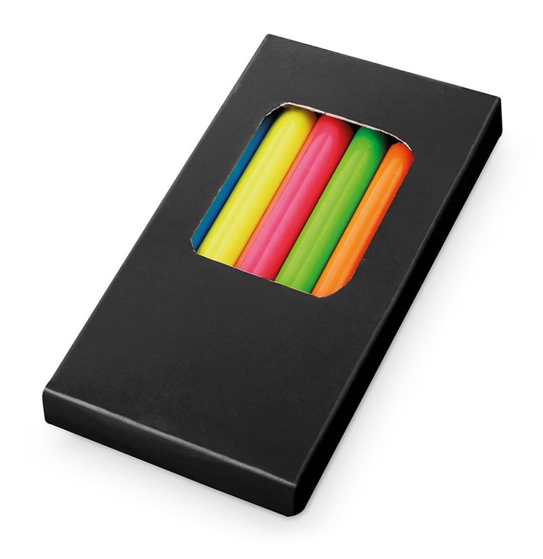 Set memling, 6 lapices colores fluorescentes - imagen 2
