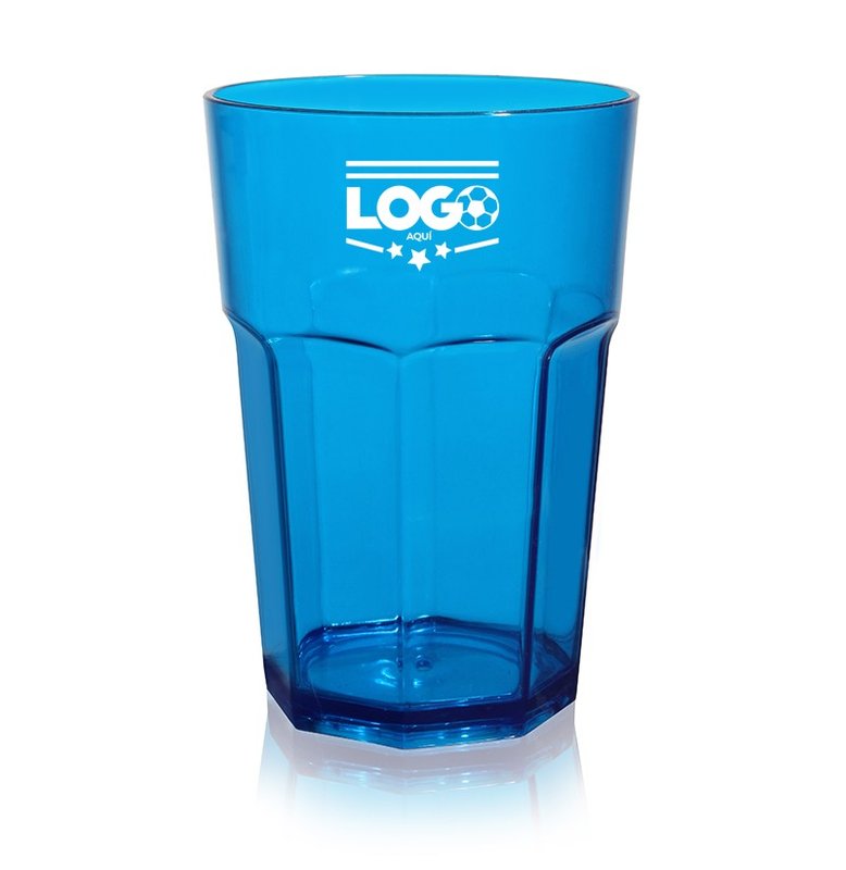 Vaso facetado bristol 520 cm³, verde trans. - imagen 2