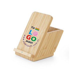 Cargador y portalapiz Leavitt, bambu