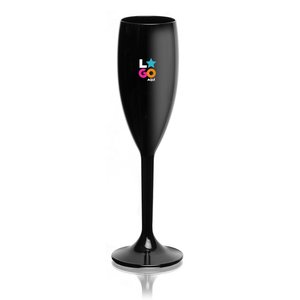 Copa flauta para espumante boliche 160 cm³, negro