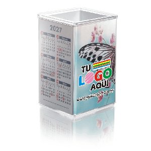 Porta lápiz doble para foto, con y sin calendario, cristal