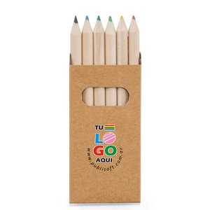 Set bird, 6 lapices de colores