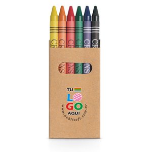 Set Eagle, 6 crayones de colores